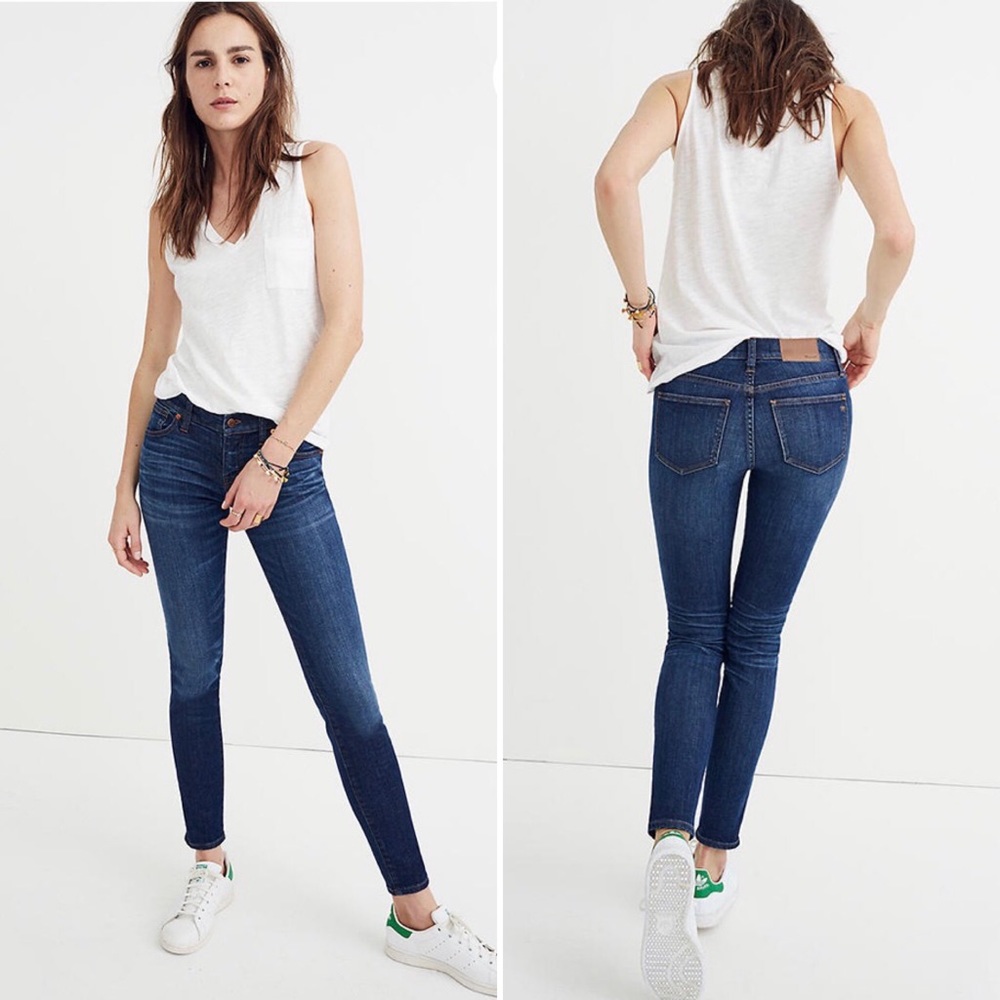MADEWELL 8" Skinny Jeans in Riverdale Wash Size 28